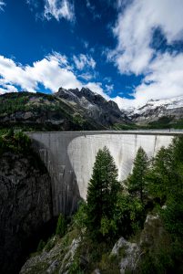 Decorative Photo of Water Dam in the Mountains Switzerland